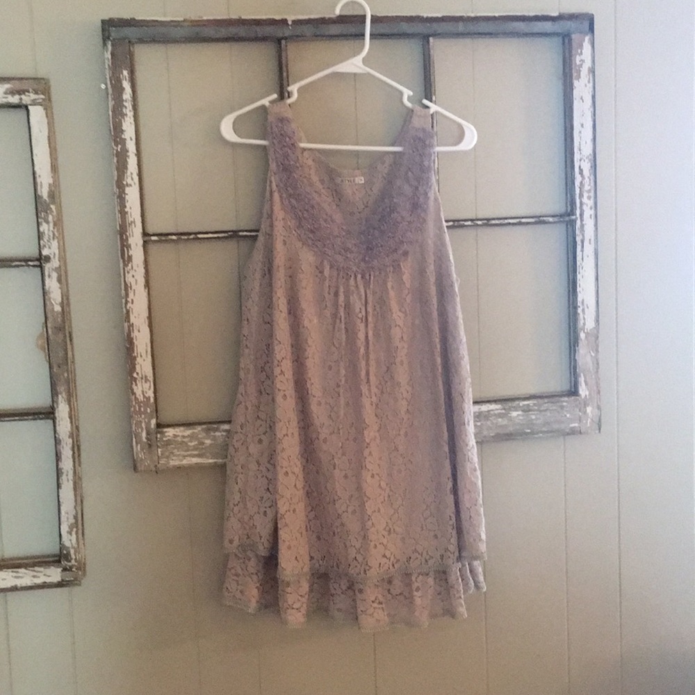 Light purple dressy top